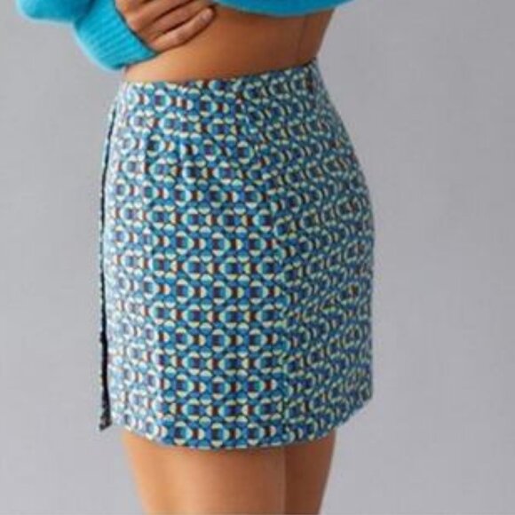 Urban Outfitters Jagger Button-Front Mini Skirt - Picture 2 of 6